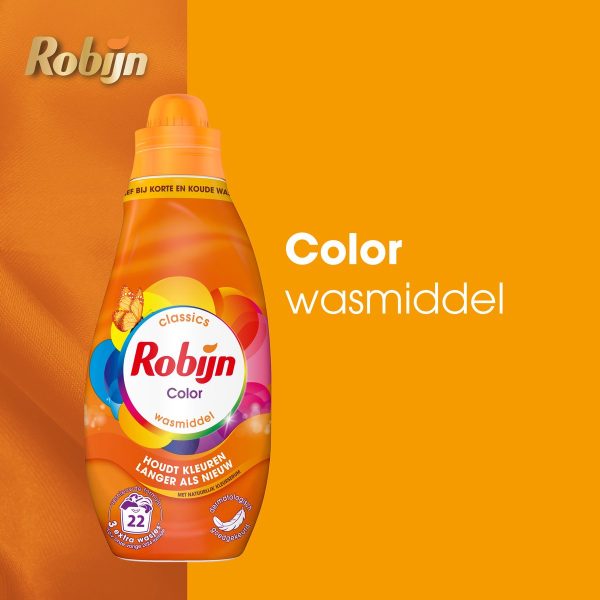 Robijn Klein & Krachtig Classics Vloeibaar Wasmiddel - Color - 4 x 22 wasbeurten - Voordeelverpakking - Image 6