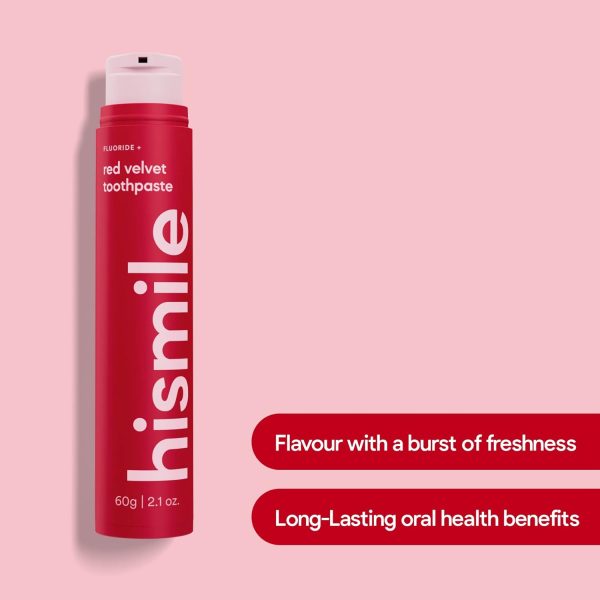 Hismile Red Velvet Flavoured Toothpaste, Flavoured Toothpaste, Hismile Toothpaste, Fluoride Toothpaste, Red Velvet Flavour（Five in total） - Image 3