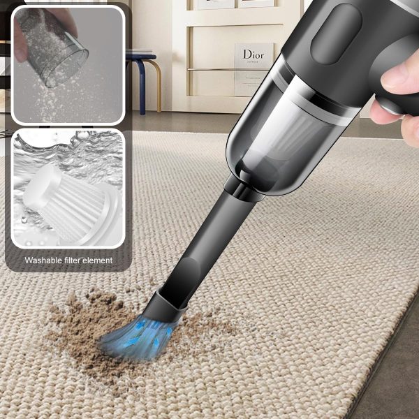 Handheld Vacuum Cleaner, Powerful Handheld Wireless Vacuum Cleaner with Strong Suction for Home, Car, Desktop Cleaning, Household Appliances for Daily Use, Car Stuff - Image 4