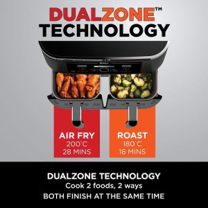 Alternative view of 𝐅𝐋𝐀𝐒𝐇 𝐒𝐀𝐋𝐄 – NINJA-Foodi 7.6L Dual Zone Digital Air Fryer