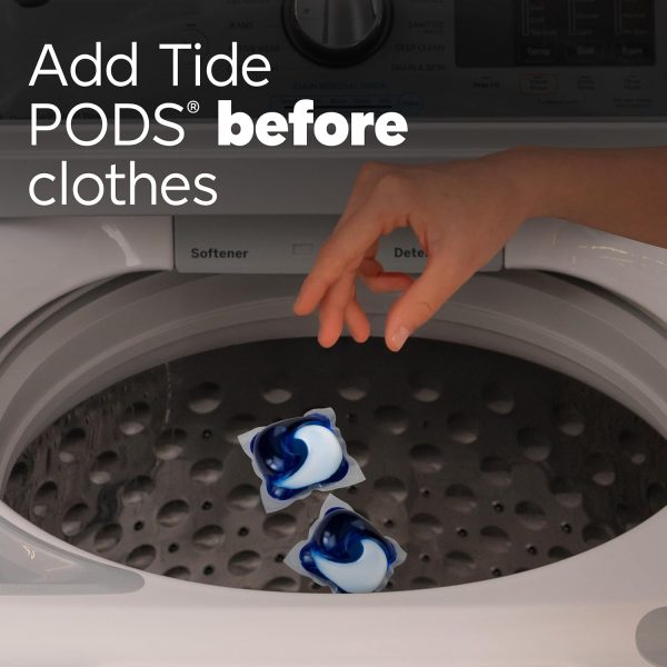 Tide PODS Laundry Detergent Pacs, 3-in-1 Stain Remover, Odor Fighter, Color Protector, 112 Count, HE compatible, Spring Meadow Scent - Image 8