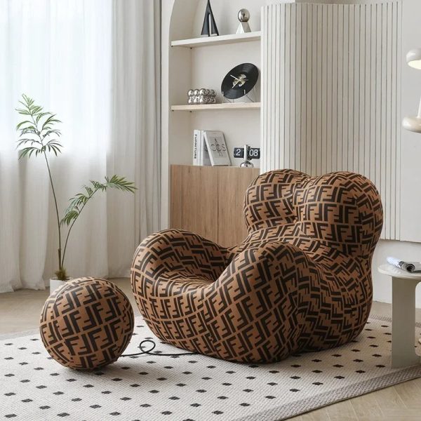 Fully compressed sponge arms lazy sofa single leisure chair - Image 7