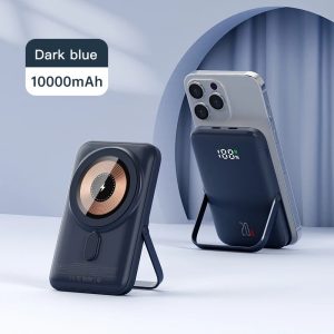 Alternative view of Travel 10000mAh Powerbank For Magsafe Wireless Charger Power Banks Fast Charge External Battery With Bracket For iPhone 15 14 13